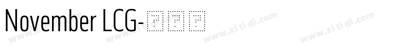 November LCG字体转换